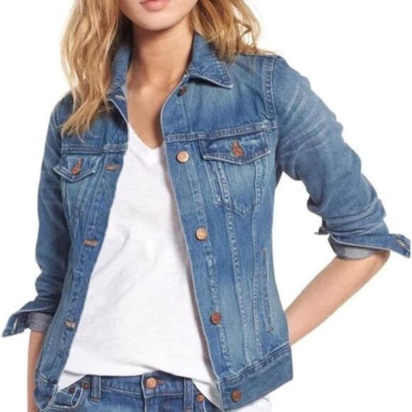 MADEWELL classic jean jacket women's size XS denim - Picture 1 of 7